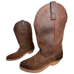 Masterson RB4000 Women's Western Cowboy Boots Brown Oil Resistant Approx 9.5